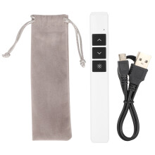 (White) PP932 Wireless Pointer PPT Laser Presenter USB Remote Control White