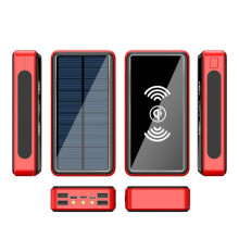 100000mAh Solar Powerbank wasserdicht mit Wireless Charger & LED