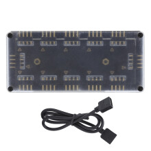 12V 4-Pin 10-Port RGB HUB Controller für PC Motherboard