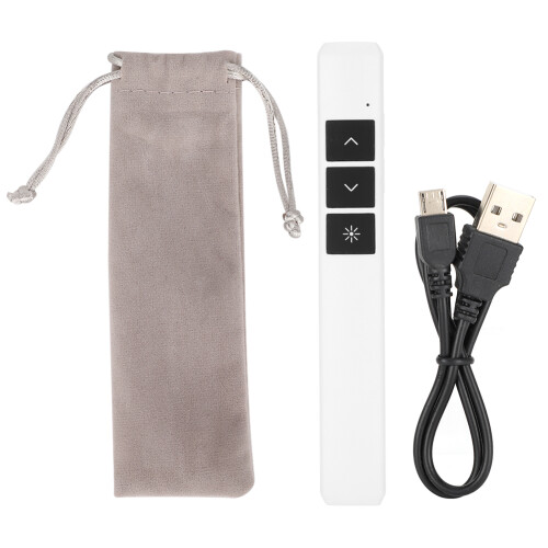 (Black) PP932 Wireless Pointer PPT Laser Presenter USB Remote Control White