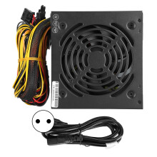 (EU Plug) Computer Power Supply Desktop Mute Fan ATX 24-PIN 400W 115V