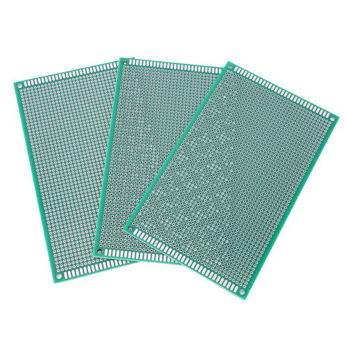 3Pcs 9X15 Double Sided Spray Tin Circuit Board Accessories Green
