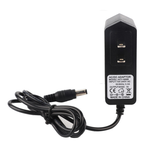 DC 9V 1A Netzteil mit 2-Flachstecker und 100cm-Kabel