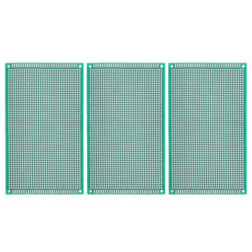 3Pcs 9X15 Double Sided Spray Tin Circuit Board Accessories Green 2