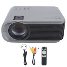 (AU Plug) Projector Silver Mini Portable LED USB 1280x720P H89