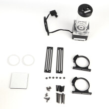 (Black) PUB FS6PD-17 Aluminium-Anode PMMA POM Wasserpumpe Schwarz