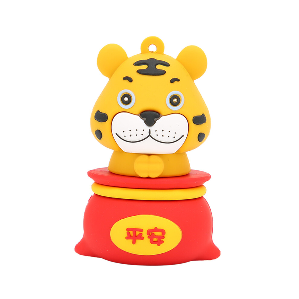 (Cartoon Tiger 16Gb) Cartoon Tiger 64Gb Usb2.0 Shock Resistant Moistureproof Flash Drive 609610591009