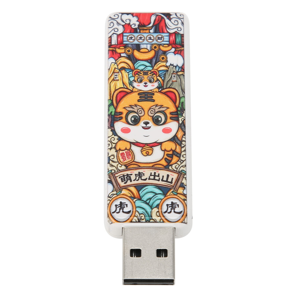 (Tiger Pattern 32Gb) Usb Flash Drive Usb2.0 Cartoon Tiger Hot Swap 16Gb Stable Durable 609610591962
