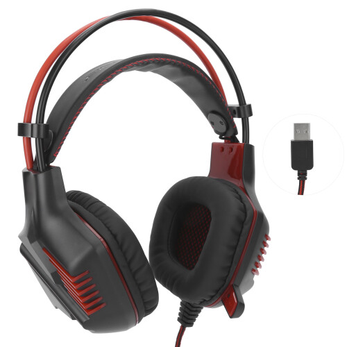Q12 USB Gaming Headset Adjustable Mic Noise Reduction