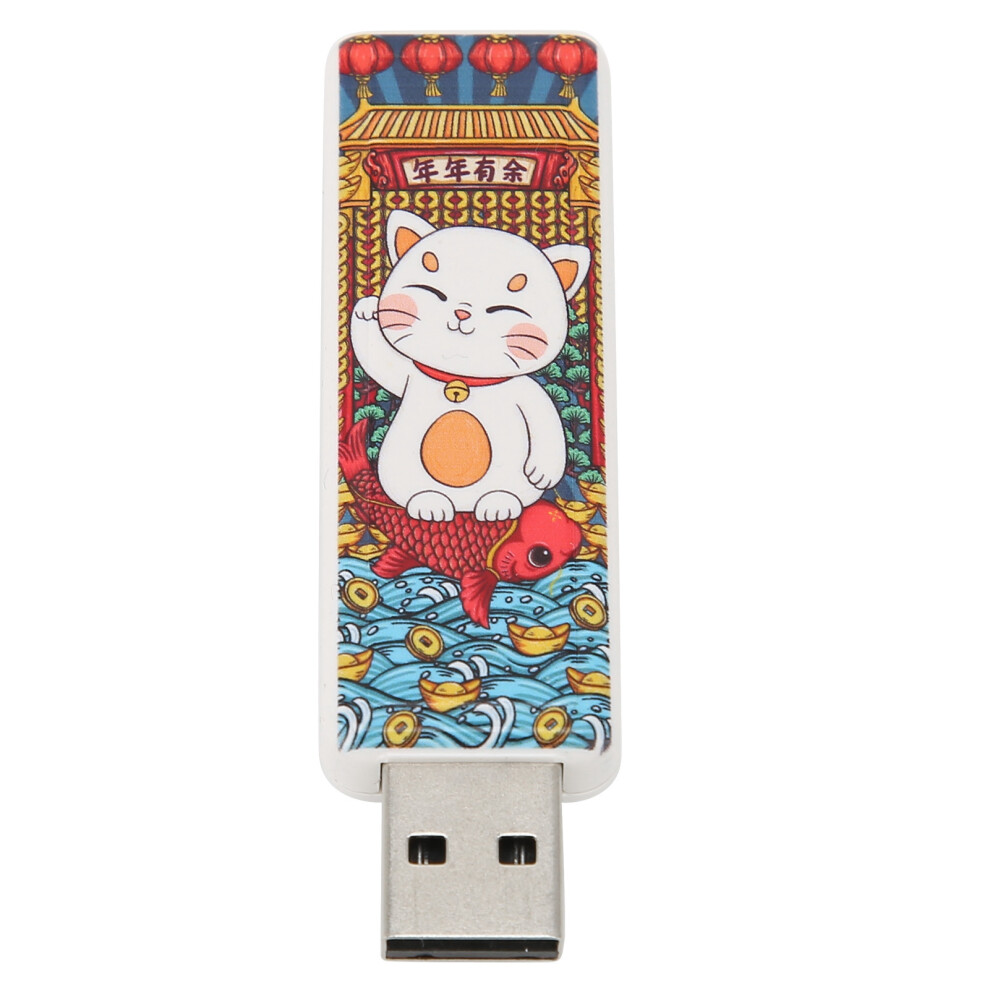(Cat Pattern 32Gb) Cute Cat Usb Flash Drive 128Gb Usb2.0 Hot Swap Shock Resistant 609610591979