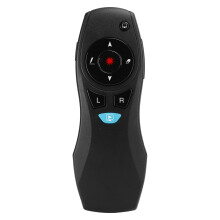 (Black A3) Kabelloser Presenter 2.4GHz Laser Folienwender