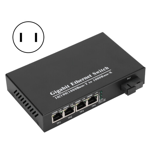 (EU Plug) 4 Ports Gigabit Ethernet Switch TBCMC3714ES20A Plug Play Stable