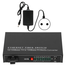 (EU Plug) Ethernet Fiber Switch TBCMC3418ED20 Plug Play Aluminum Alloy
