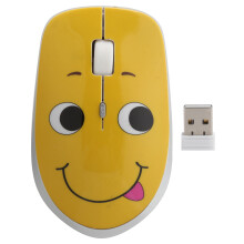 (Naughty) Wireless Mouse Cartoon Optical 3-Speed DPI Adjustable Computer Mouse