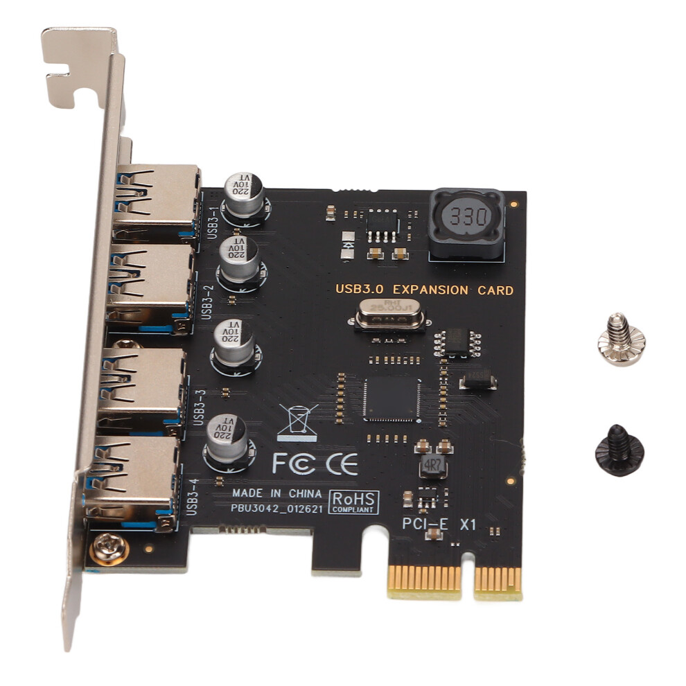 Pcie To Usb 3.0 Expansion Card 4 Ports 5Gbps 609610587842