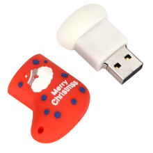 (128GB) USB Flash Drive 2GB Christmas Socks Shape High Speed Memory Stick