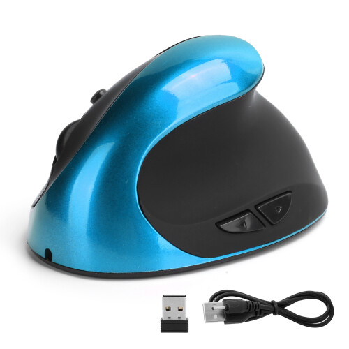 (Sky Blue) Wireless 3rd Gen Vertical Ergonomic Right Hand Optical Mouse Sky Blue
