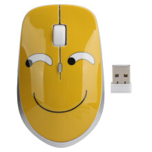 (Squint) Wireless Mouse Cute Pattern 3-Speed DPI Silent Wheel Optical