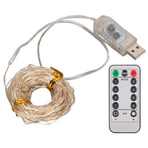 LED String Lights 10m 100 LED USB Powered Waterproof 8 Modes 1