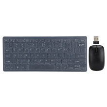(Noir) K03 Wireless Key Mouse Set 2.4G Mini Comfortable