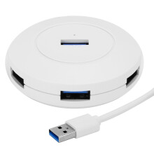 USB 2.0 4-in-1 Splitter ABS Hub für PC Windows/Linux