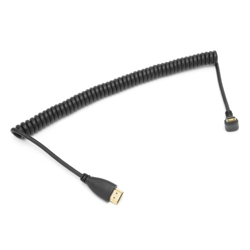 HDMI A auf HDMI C Adapter Kabel links gebogen 2