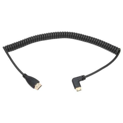 HDMI A auf HDMI C Federkabel rechts gebogen 2