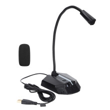 RGB-Gooseneck-Mikrofon für Aufnahme und Meeting