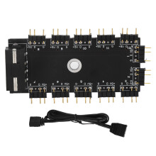 (SATA Interface) 11 Way Splitter Hub 3PIN ARGB Extender RGB LED Control