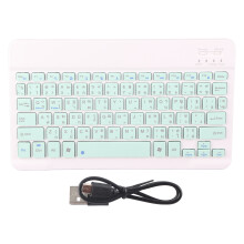 (Light Green Spanish) Bluetooth-Tastatur-Tastenkappen Schreibmaschine 10 Zoll Hellgrün