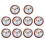10Pcs Wireless Pager System for Restaurant 433.92MHz DC6V 2