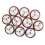 10Pcs Wireless Pager System for Restaurant 433.92MHz DC6V 4