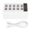 (White【EU】) 20-Port USB-Ladestation 100W Intelligent Tablet/Phone Weiß 1