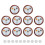 10Pcs Wireless Pager System for Restaurant 433.92MHz DC6V 1