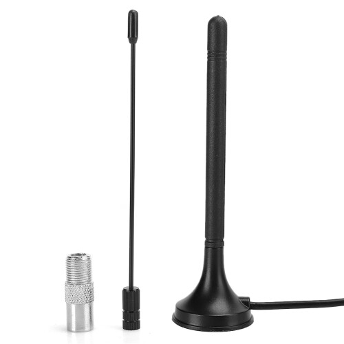2x DVB-T-Antenne, Indoor-TV-Antenne mit Saugnapf 1