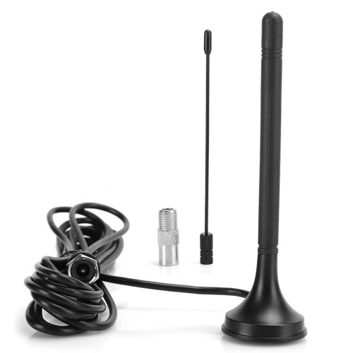2x DVB-T-Antenne, Indoor-TV-Antenne mit Saugnapf