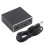 (Black) Digitaler optischer HDMI-Audio-Splitter Aluminium 4K 1