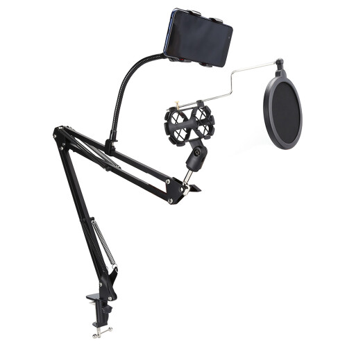 Mikrofon-Schwingarm mit Clip und Tischhalterung 1