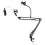 Mikrofon-Schwingarm mit Clip und Tischhalterung 3