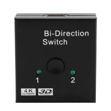 HDMI 2-Wege-Splitter Bidirektional Switcher Schwarz