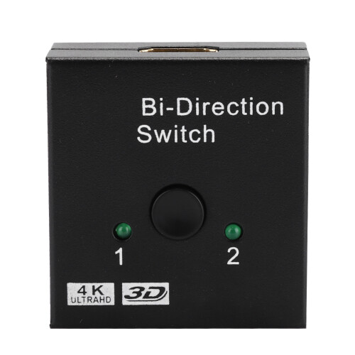 HDMI 2-Wege-Splitter Bidirektional Switcher Schwarz