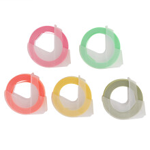 (B Set) 5x Prägetape 3D DIY PVC für Etikettierer 9mm