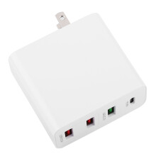 (US Plug) A6 51W PD18W QC3.0 4-Port USB Schnellladegerät AC100-240V
