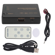 3 Port HDR HDMI Switcher 3X1 4K 60HZ Remote Control