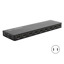 (Prise UK) F118 8-Port HDMI 1.4 Splitter 1080P Audio Video Verteiler
