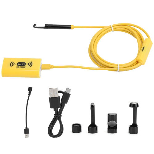 (2m/6.6ft) 8mm-HD-1200P-IP68-WIFI-Endoskop für iOS/Android 2m
