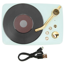 (Blue) Bluetooth Stereo Mini Wireless Speaker