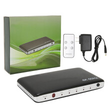(EU Plug) 4K 60Hz HDMI Switch 4 In 1 Out Fernbedienung Full HD Konverter PS4