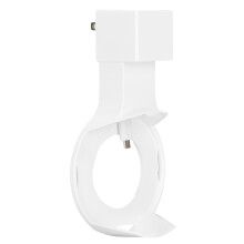 (Black) Speaker Wall Mount with Charging Cable for Dot 2nd Gen 100-240V