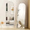 Arched Full Length Mirror Black Aluminium Frame Wall Leaning Bedroom Mirror 1